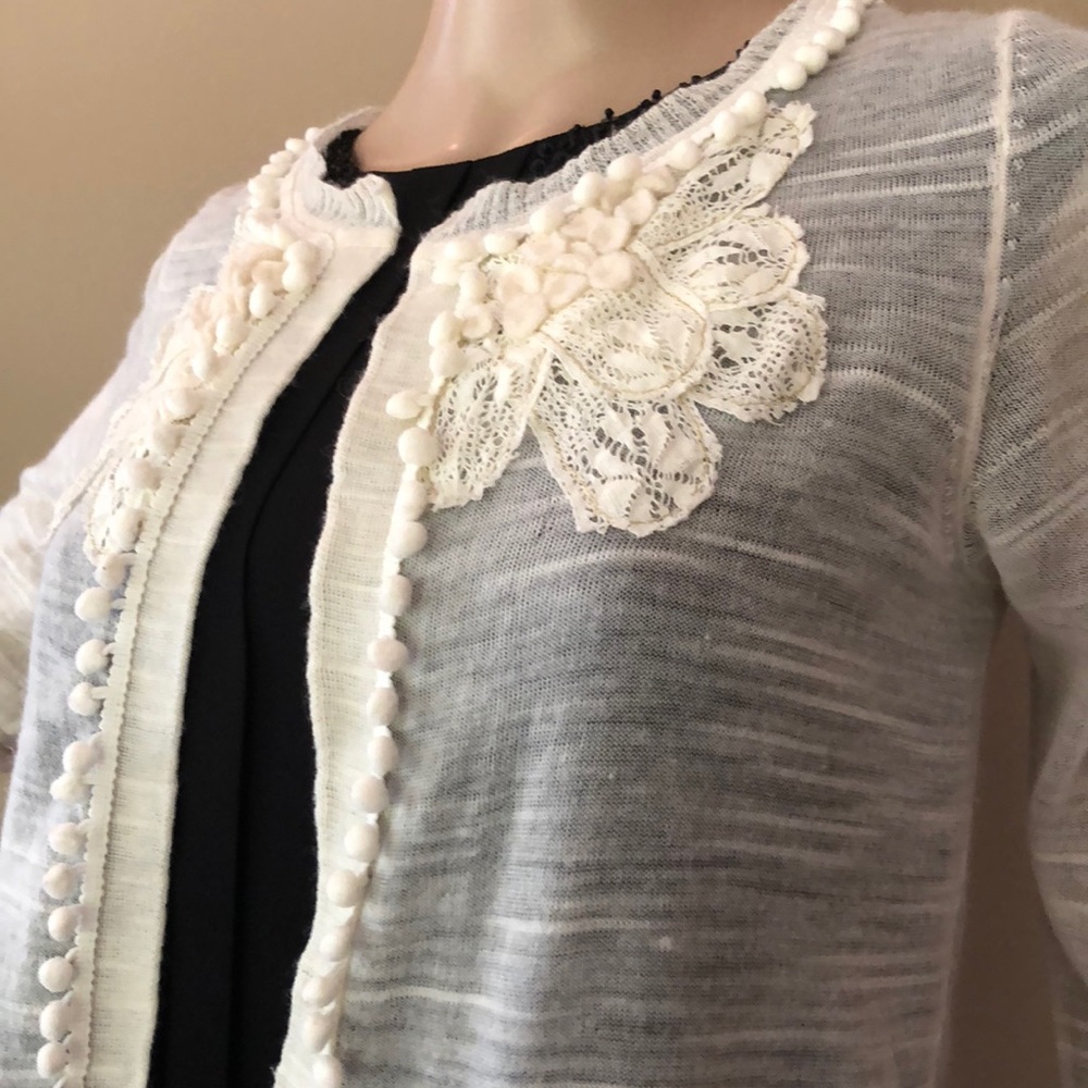 Anthropologie wool blend open cardigan - Picture 2 of 8